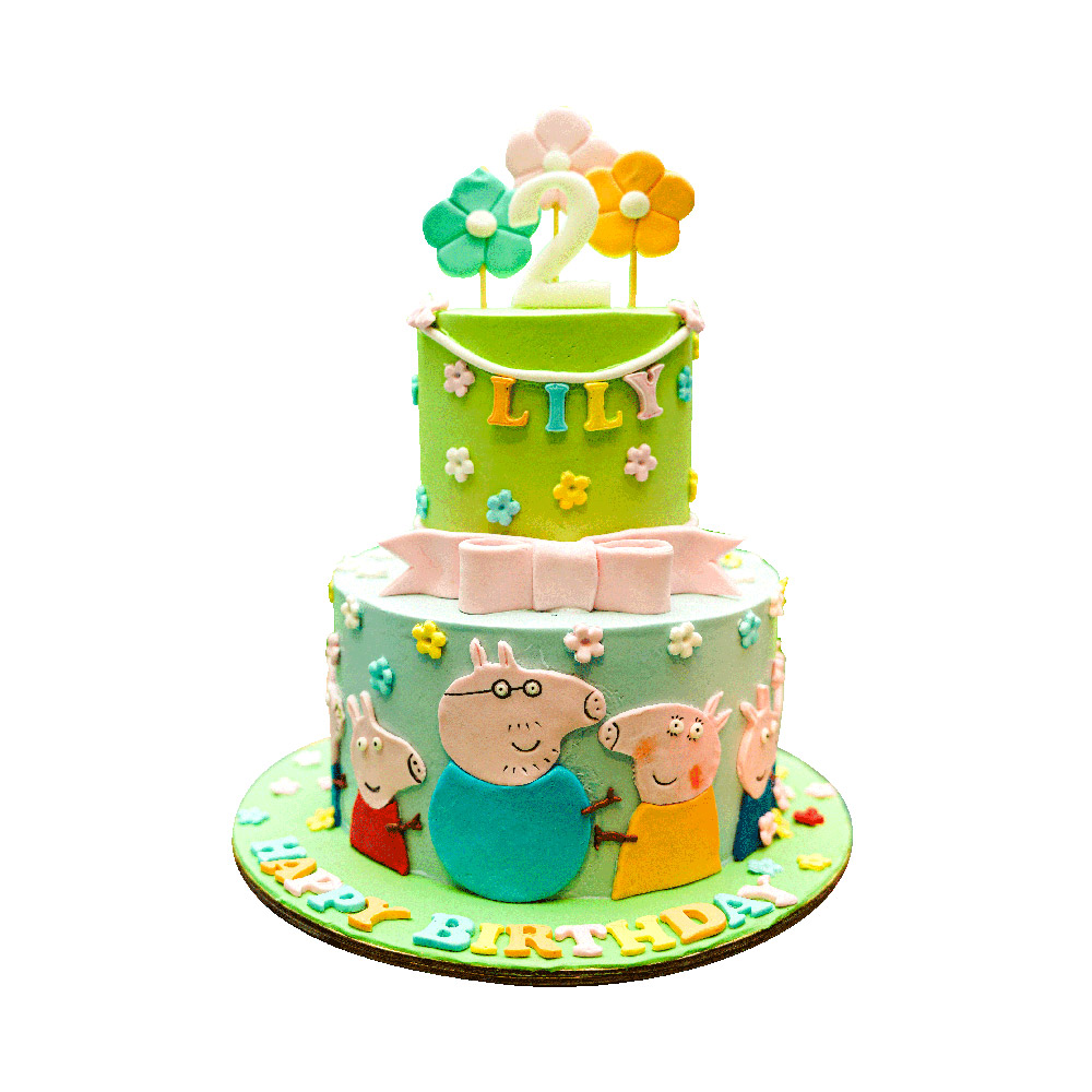 Peppa Pig theme cake