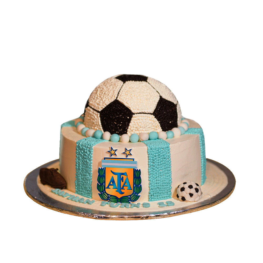 Football theme cake