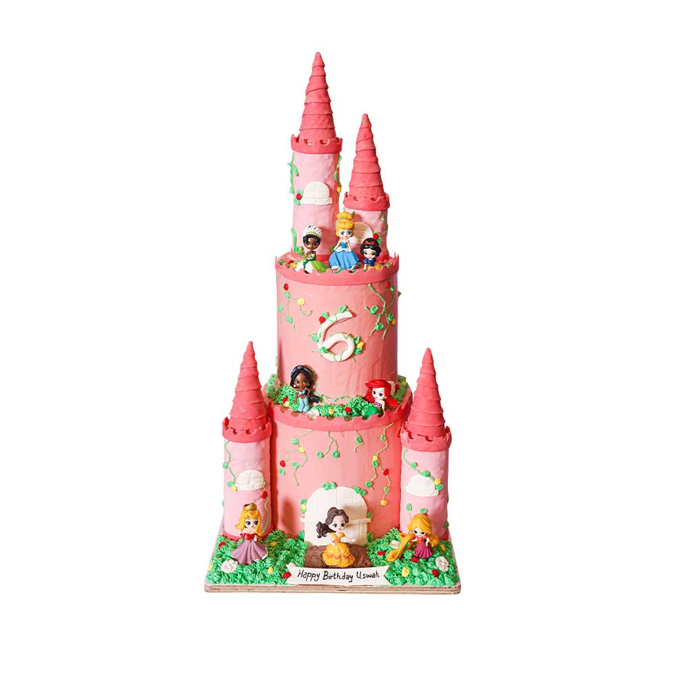 Disney Princess Castle Cake