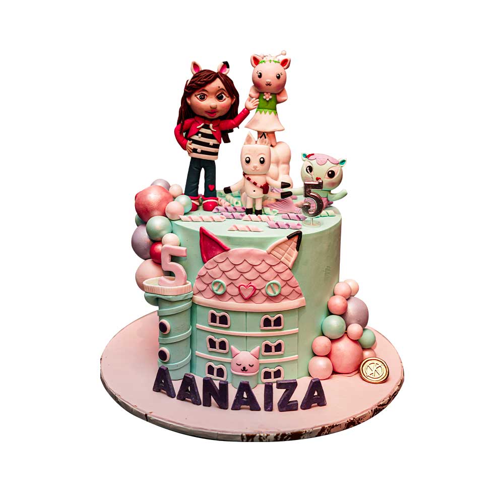 Gabby's Dollhouse Theme Cake