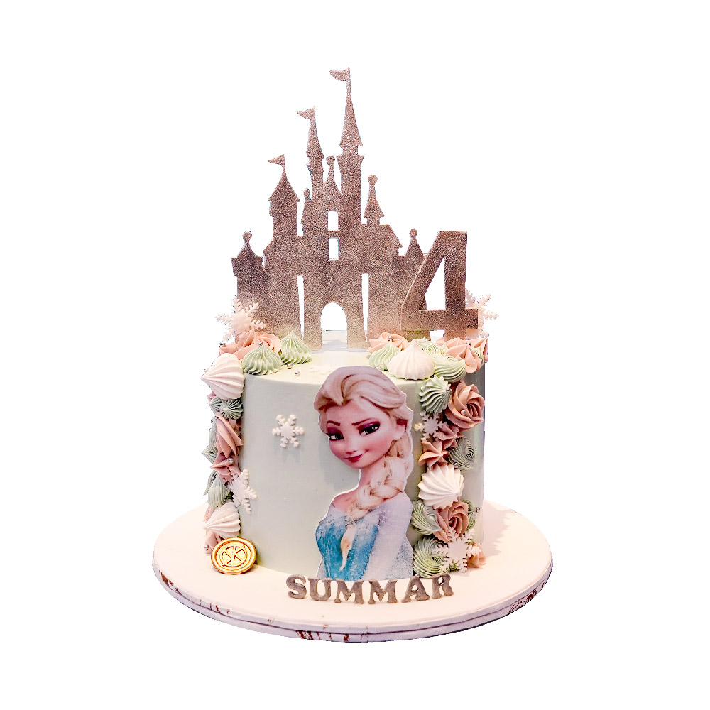 Frozen themed birthday cake